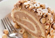 Questa devi segnartela: la ricetta del tronchetto di Natale alla nocciola che ti farà dimenticare il pandoro tronchetto di Natale alla nocciola ricettasprint