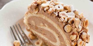 tronchetto di Natale alla nocciola ricettasprint