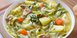 zuppa di verza patate carne saporita ricettasprint