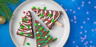 Alberi di Natale brownies faccio felice i nipoti non aspettano altro dopo pranzo Alberi di Natale brownies - Ricettasprint.it