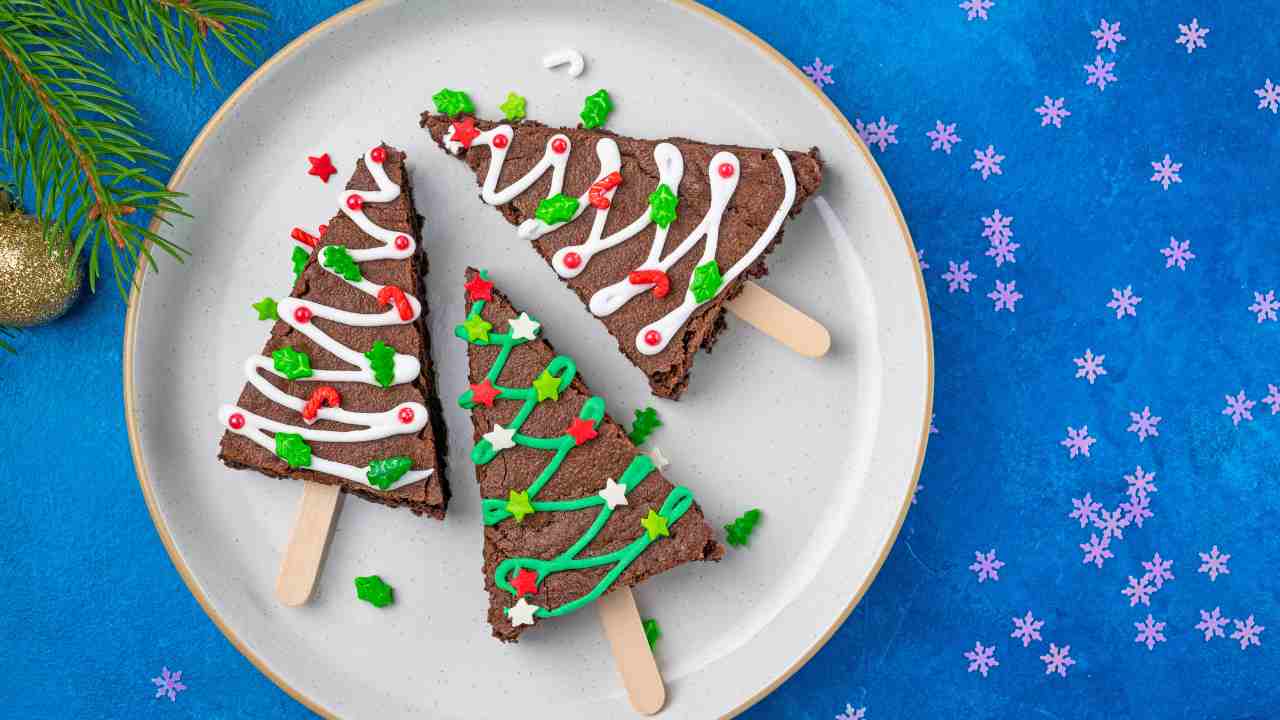 Alberi di Natale brownies - Ricettasprint.it