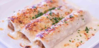 Cannelloni bianchi leggerissimi, metto anche la besciamella ma la faccio senza burro Cannelloni bianchi con besciamella - RicettaSprint