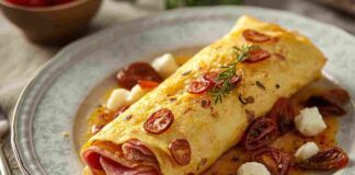 La mia frittata arrotolata non la batte nessuno. Con prosciutto, scamorza e pomodorini secchi spacca Frittata arrotolata con prosciutto, scamorza e pomodorini secchi ricettasprint.it