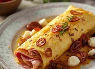 La mia frittata arrotolata non la batte nessuno. Con prosciutto, scamorza e pomodorini secchi spacca Frittata arrotolata con prosciutto, scamorza e pomodorini secchi ricettasprint.it