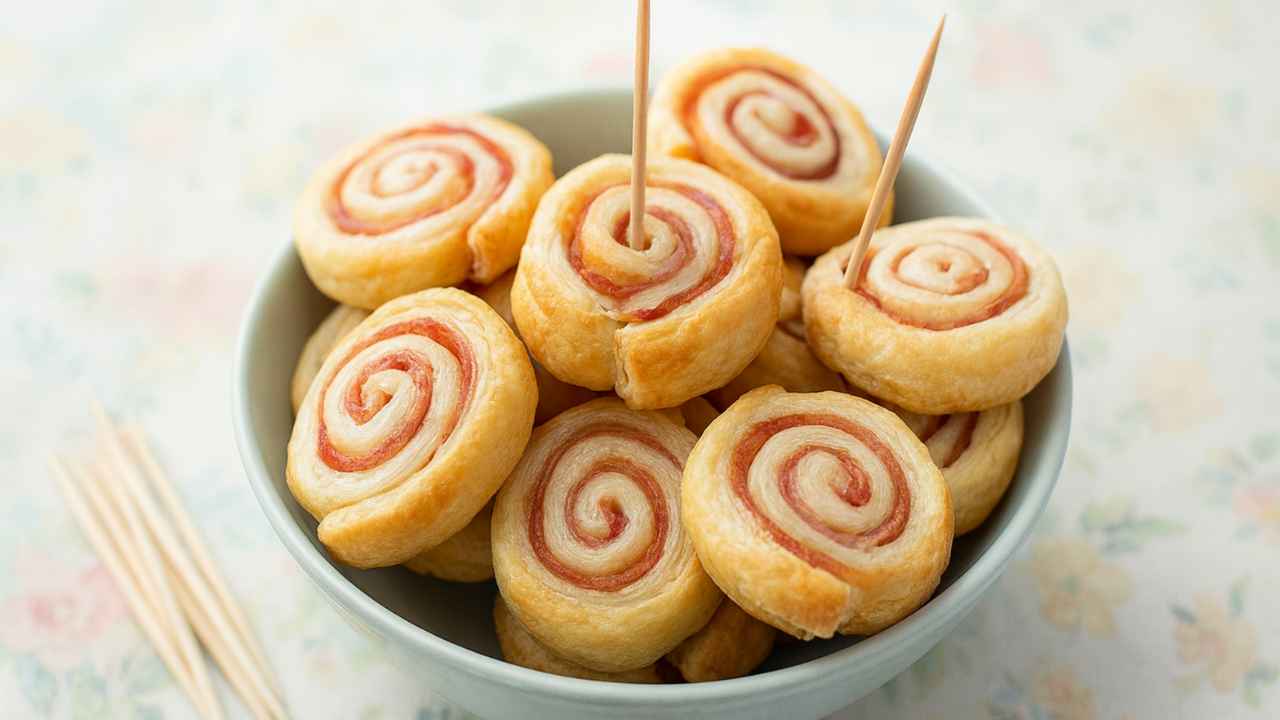 Girelle di pasta sfoglia di Natale - RicettaSprint