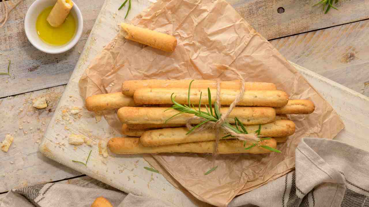 Grissini all'olio fatti in casa