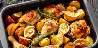 Pollo e patate agrumate al forno - Ricettasprint.it
