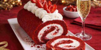 A Capodanno è sempre una questione di rotoli, ma quello alla red velvet sarà il re della tavola Rotolo Red Velvet per Capodanni - RicettaSprint
