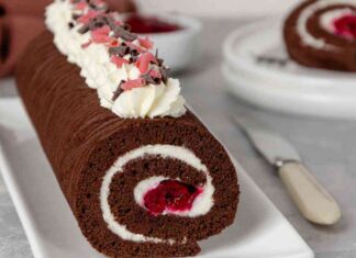 Rotolo cioccolatoso a Capodanno - Ricettasprint.it