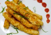 Con gli asparagi fritti croccantissimi spiazzo tutti: li metto insieme a zeppoline e baccalà, un trionfo asparagi fritti croccantissimi natale ricettasprint