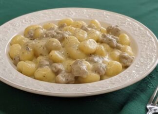 gnocchi di patate cremosi e salsiccia ricettasprint