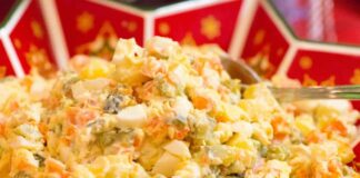 Preparo per Natale l’insalata russa light buonissima: è mezzo di tutto e anche del tempo, ricetta velocissima insalata russa light