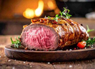 Un tocco diverso per il mio secondo di Natale, un roastbeef che ti farà leccare i baffi roastbeef all'inglese ricettasprint.it