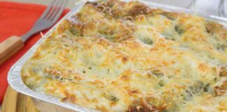 Lasagne di capodanno senza ragù, ancora più veloci, sono pronte in un attimo lasagne di capodanno