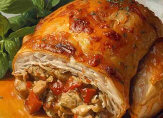 Bello e succoso, nel vassoio a Natale metto il pollo farcito come lo fa mia mamma pollo farcito ricettasprint.it