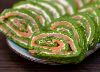 rotolo spinaci salmone ricotta natale ricettasprint