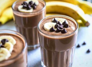 FRULLATO DI BANANE E CIOCCOLATO