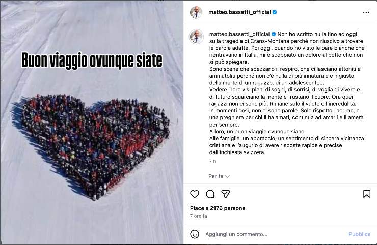 Matteo Bassetti dolore al petto messaggio social - RicettaSprint