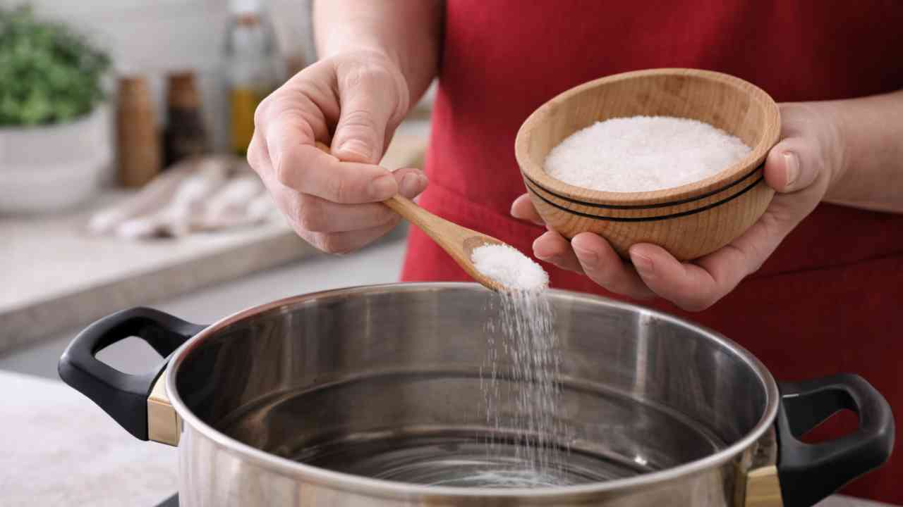 Sale per cuocere la pasta quando va messo - RicettaSprint