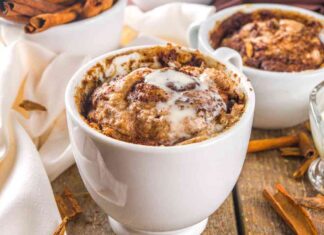 Torta in tazza alla cannella - RicettaSprint