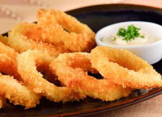 Friggitrice ad aria for ever, stasera calamari fritti ma non fritti, asciutti e croccanti calamari in friggitrice ad aria
