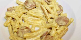carbonara con i wurstel