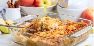 crumble di mele mandorlato