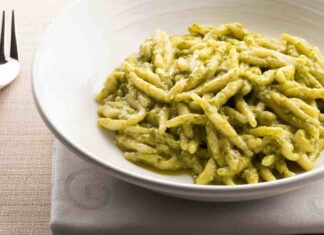 pasta al pesto di rucola