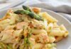 Un piatto di penne come questo te lo sogni, con un mazzetto di asparagi ho risolto il pranzo penne asparagi e salmone