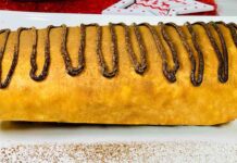 Il rotolo alla nutella per gli adulti, con un po’ di liquore tiene lontano tutti rotolo alla nutella