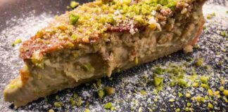 torta al pistacchio di frolla e crema che affonda, la ricetta made al sud torta al pistacchio