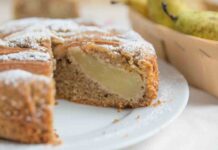 torta di pere integrale