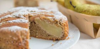 torta di pere integrale