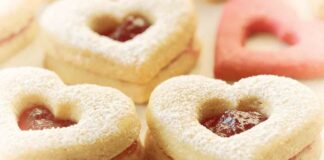 biscotti dell'amore, frolla confettura