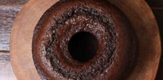 ciambellone al cioccolato alto