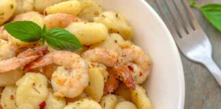 gnocchi con i gamberi