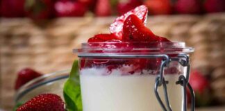 panna cotta alle fragole