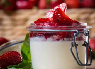 panna cotta alle fragole