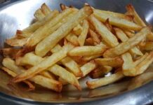 patatine fritte in friggitrice