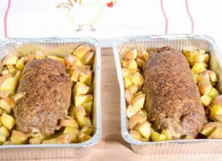 Il polpettone di nonna al forno con le patate è la perfezione in cucina