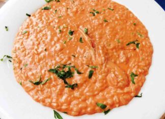Risotto alla crema di scampi, non lo sai che è la ricetta perfetta per San Valentino riso agli scampi