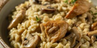 Riso ai funghi misti, mettici del brodino, fai un capolavoro per cena riso ai funghi