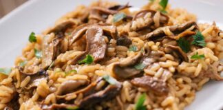 risotto con in funghi