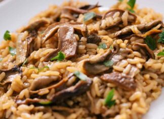 risotto con in funghi