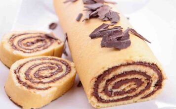 Rotolo al cioccolato che non è gommoso con tutto che è gluten free rotolo alla nutella gluten free