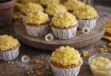 Niente fiori oggi, meglio un cupcake alla mimosa, così sì che sorprendi tua moglie! Muffin mimosa - RicettaSprint