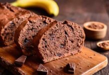 Banana bread al cioccolato, solo con banane mature banana bread
