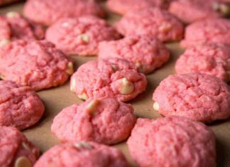 Biscotti rosa a colazione i biscotti delle donne