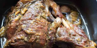 coscio di agnello al forno