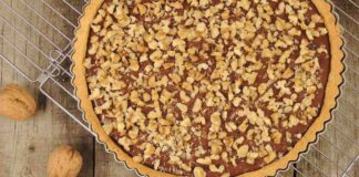 crostata nutella e noci